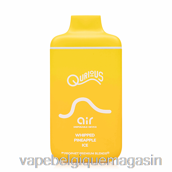 Vape Belgique Qurious Air 6000 Glace Fouettée Jetable à L'ananas